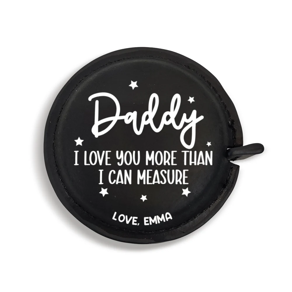 We Love You - Personalized Custom Leather Tape Measure - Image 10