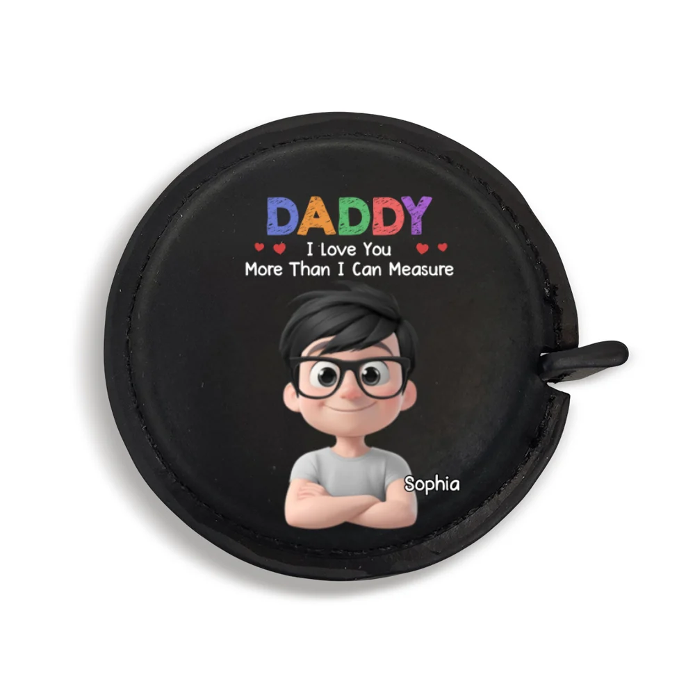 We Love You- Personalized Custom Leather Tape Measure - Image 9