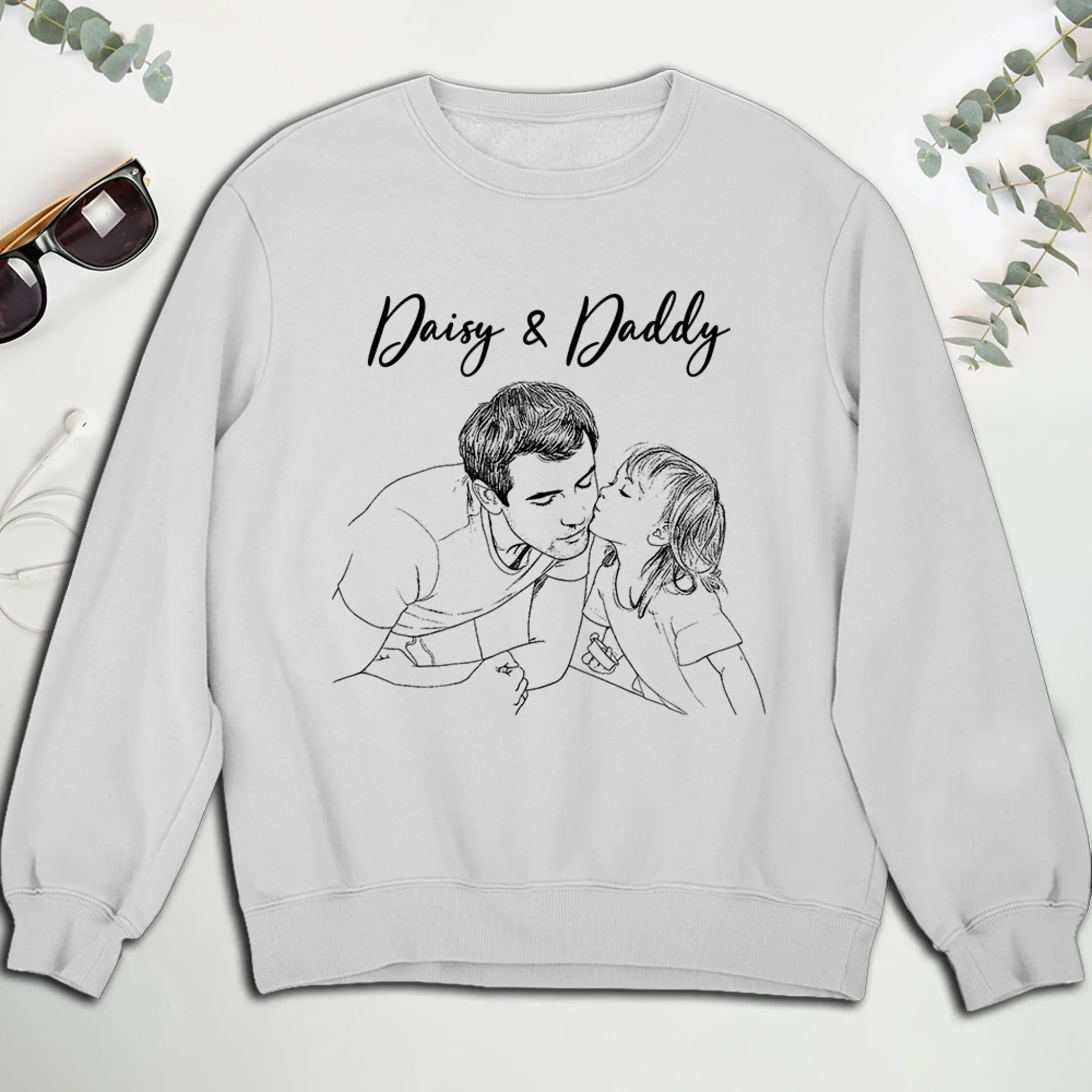 We Love You Photo Sketch - Personalized Custom Shirt - Image 5