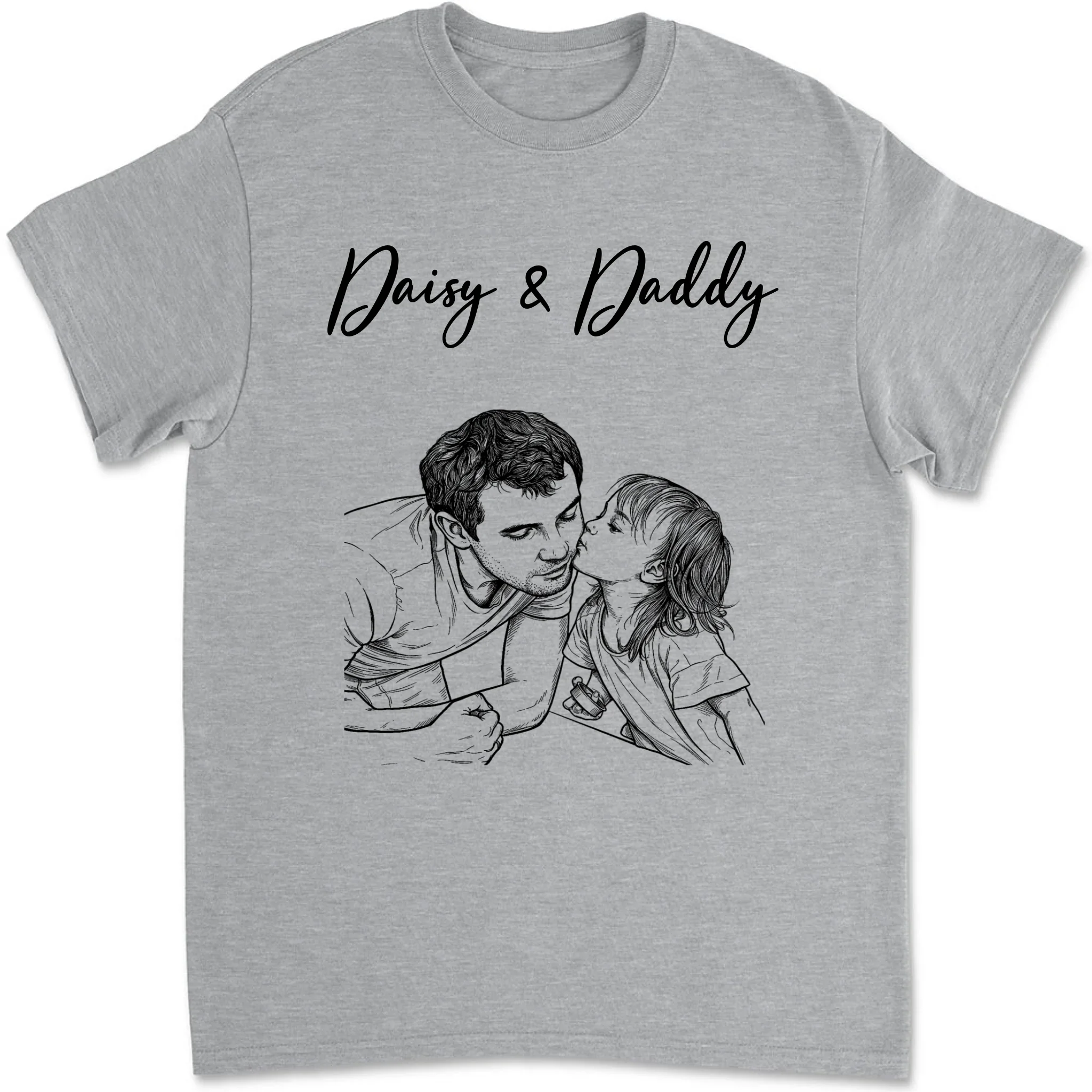 We Love You Photo Sketch - Personalized Custom Shirt - Image 8