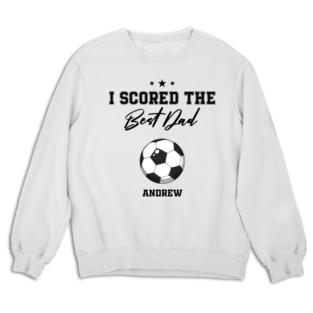 We Scored The Best Dad Grandpa - Personalized Custom Shirt - Image 13
