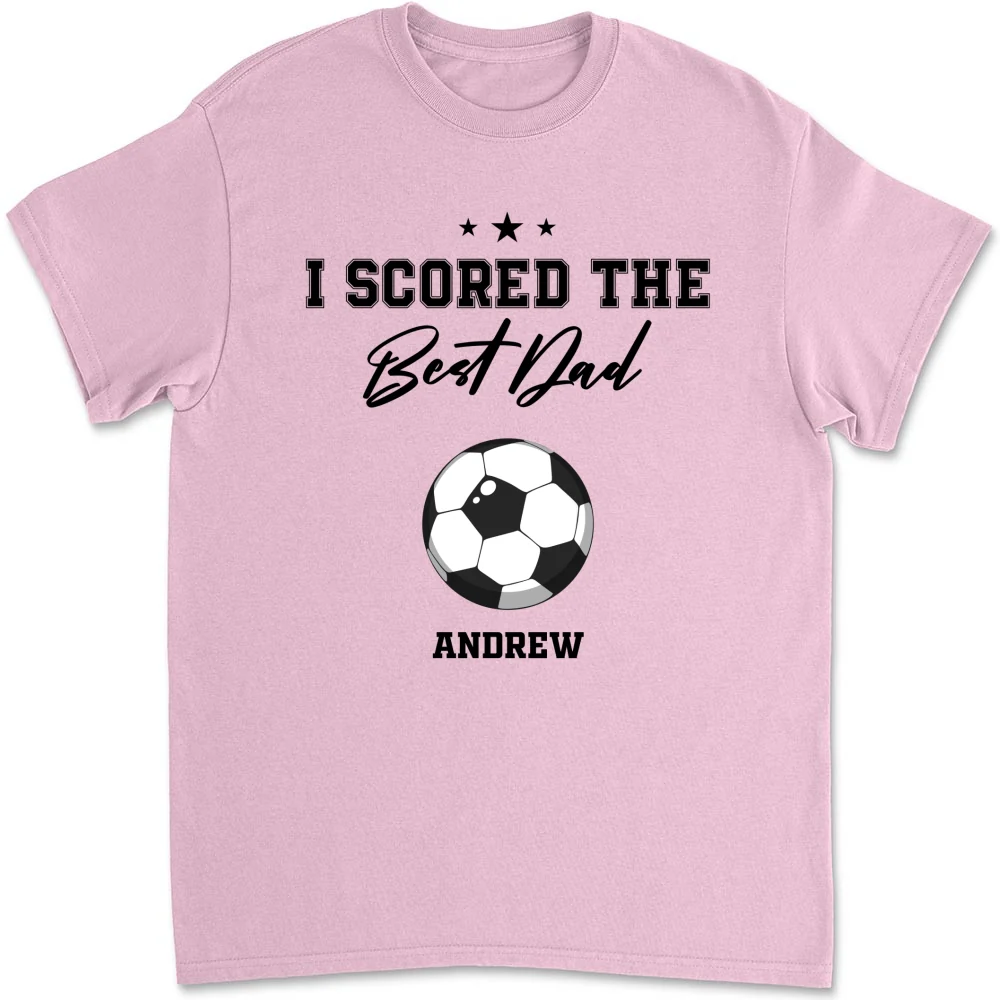 We Scored The Best Dad Grandpa - Personalized Custom Shirt - Image 9