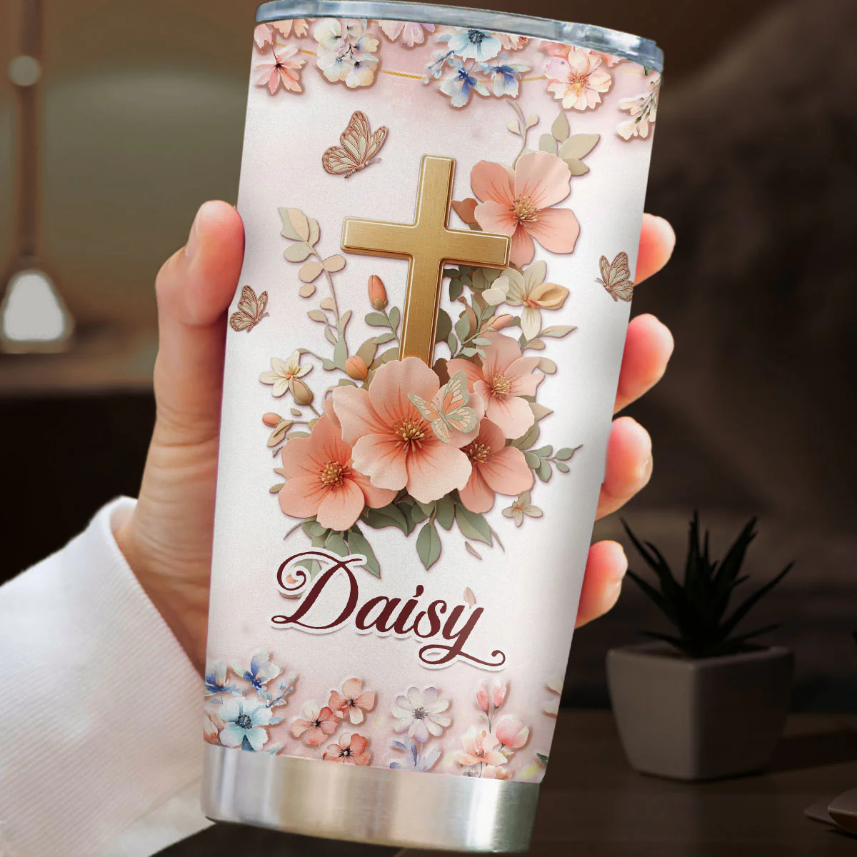 We Share The Same Father - Personalized Custom 3D Effect Tumbler - Image 4
