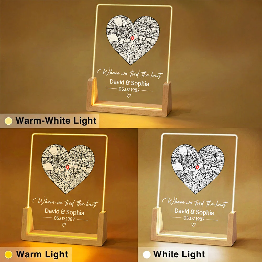 Where We Tied The Knot - Personalized Custom Night Light - Image 5
