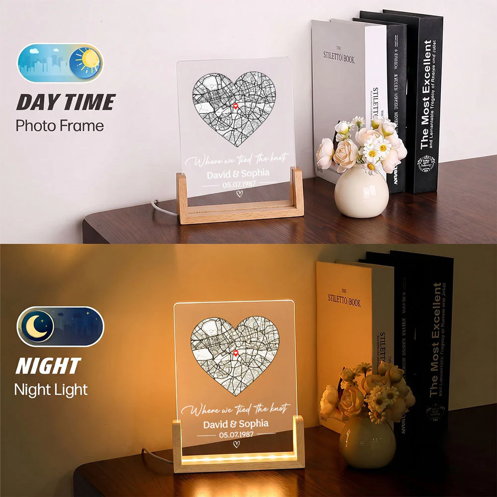 Where We Tied The Knot - Personalized Custom Night Light - Image 6