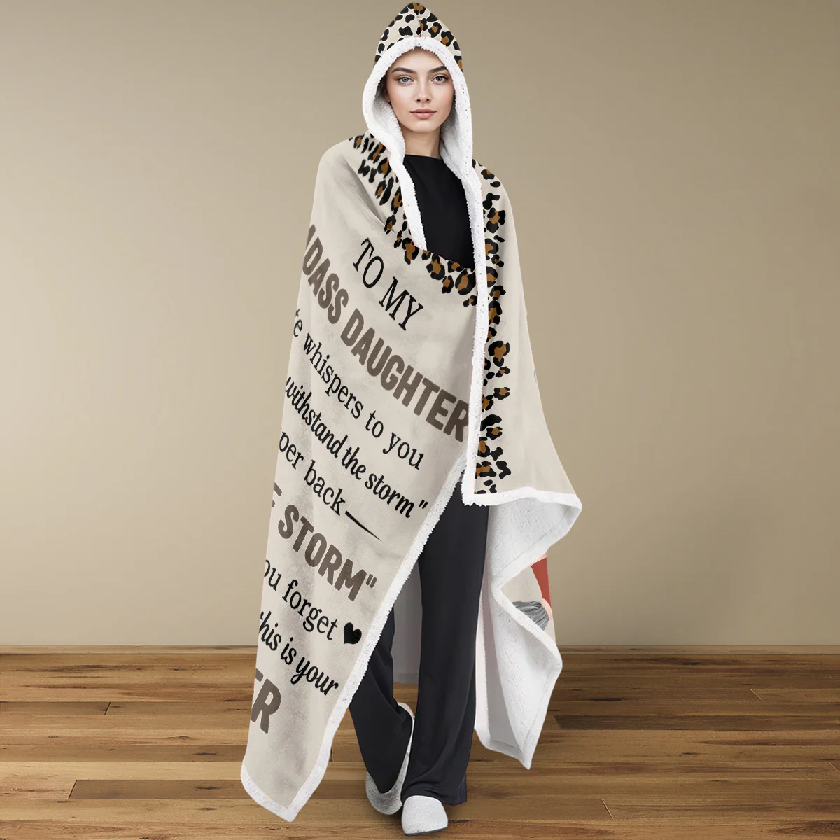 Whisper Back - Personalized Custom Hooded Blanket - Image 2