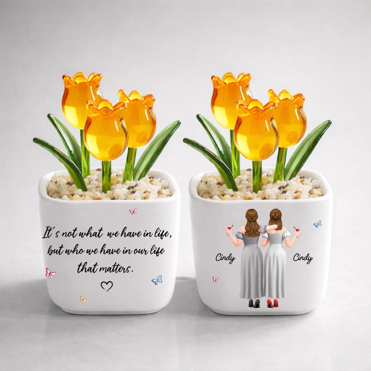 Who Matters Most - Personalized Custom Glass Everlasting Tulips - Image 12