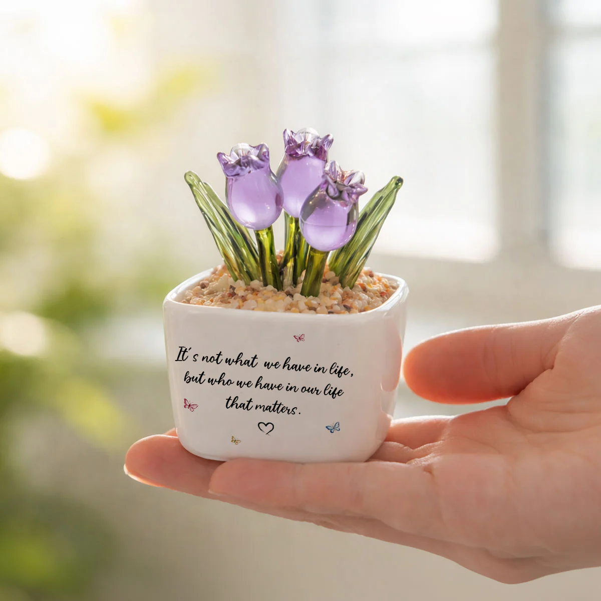 Who Matters Most - Personalized Custom Glass Everlasting Tulips - Image 7