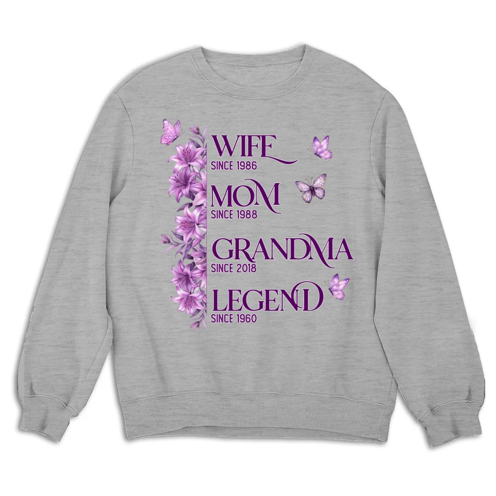 Wife Mom Grandma Legend - Personalized Custom Shirt - Image 10