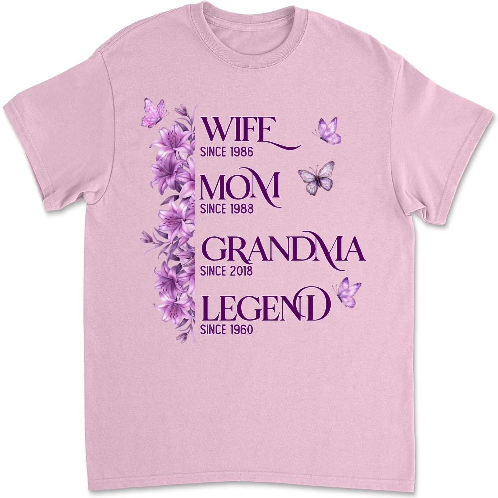 Wife Mom Grandma Legend - Personalized Custom Shirt - Image 11