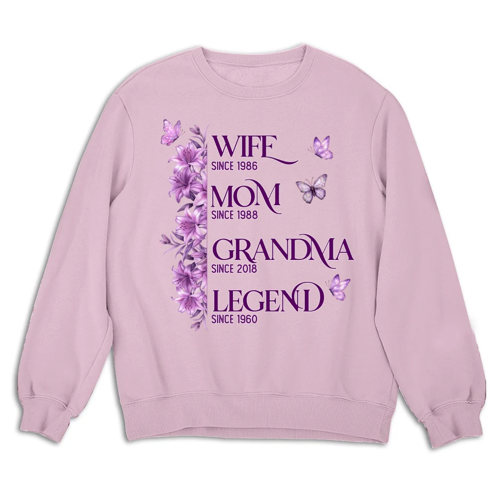 Wife Mom Grandma Legend - Personalized Custom Shirt - Image 12