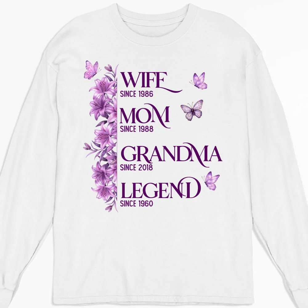 Wife Mom Grandma Legend - Personalized Custom Shirt - Image 13