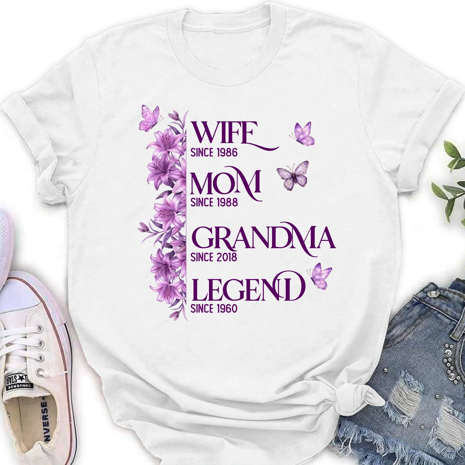 Wife Mom Grandma Legend - Personalized Custom Shirt - Image 14