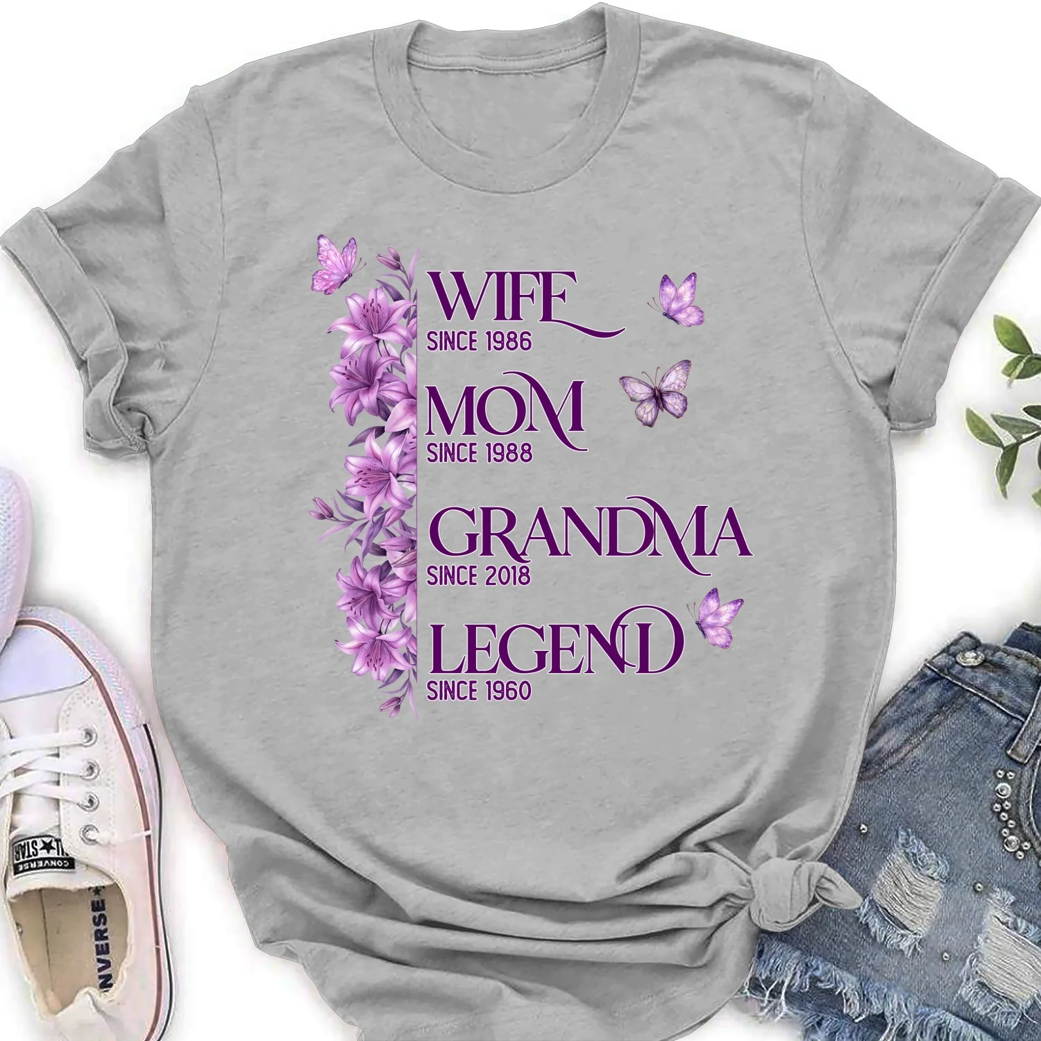 Wife Mom Grandma Legend - Personalized Custom Shirt - Image 16