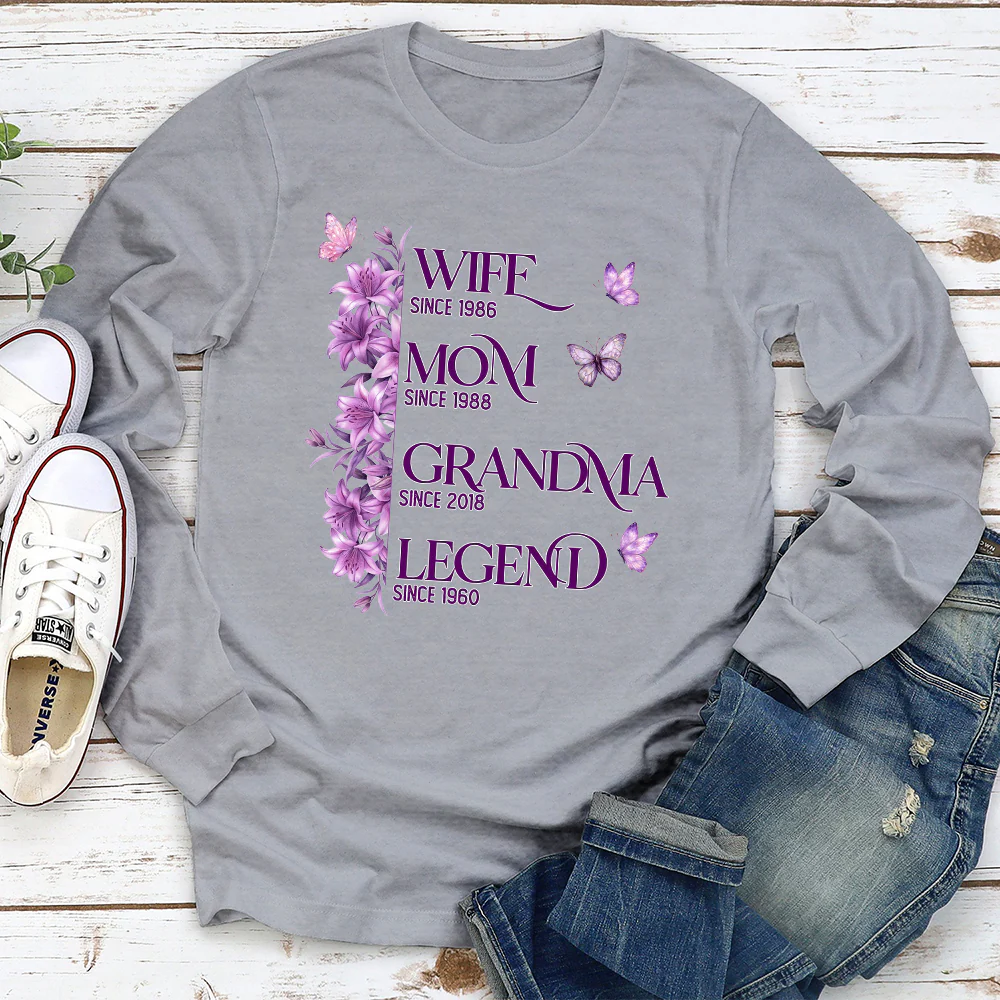 Wife Mom Grandma Legend - Personalized Custom Shirt - Image 2
