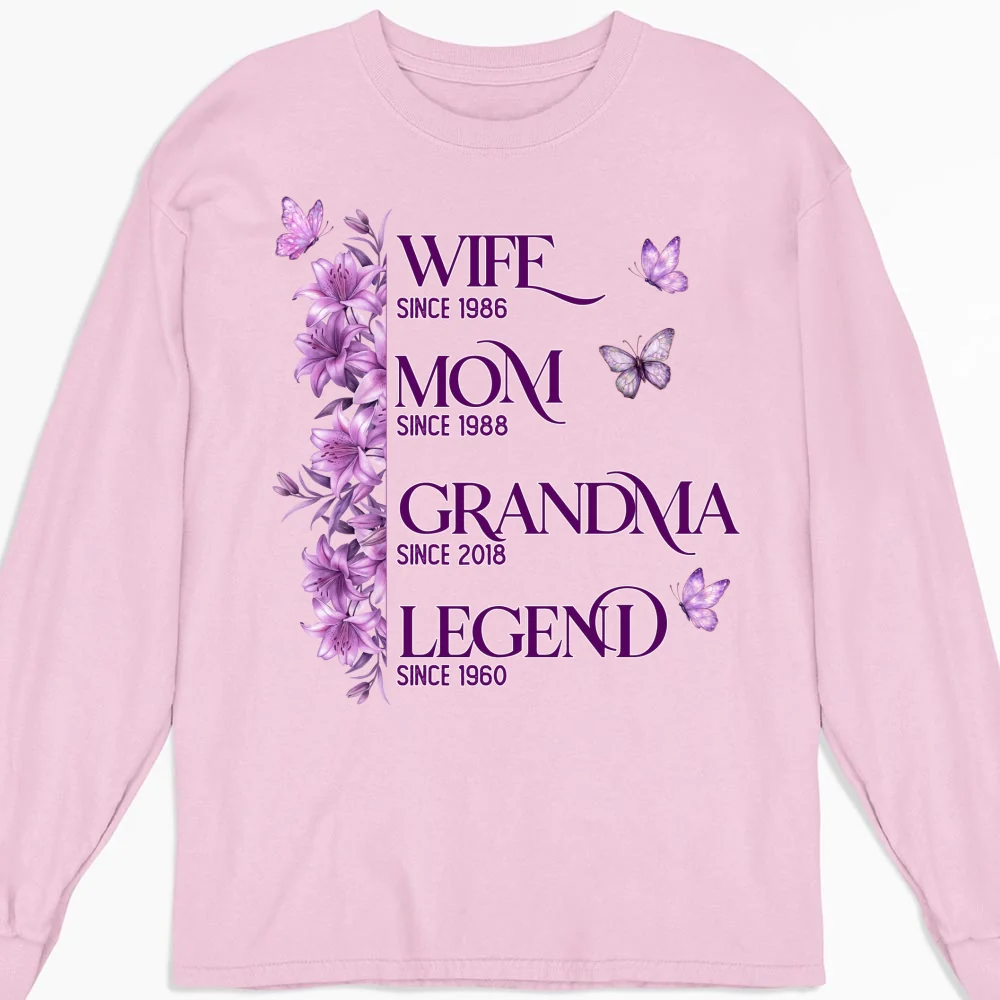 Wife Mom Grandma Legend - Personalized Custom Shirt - Image 6