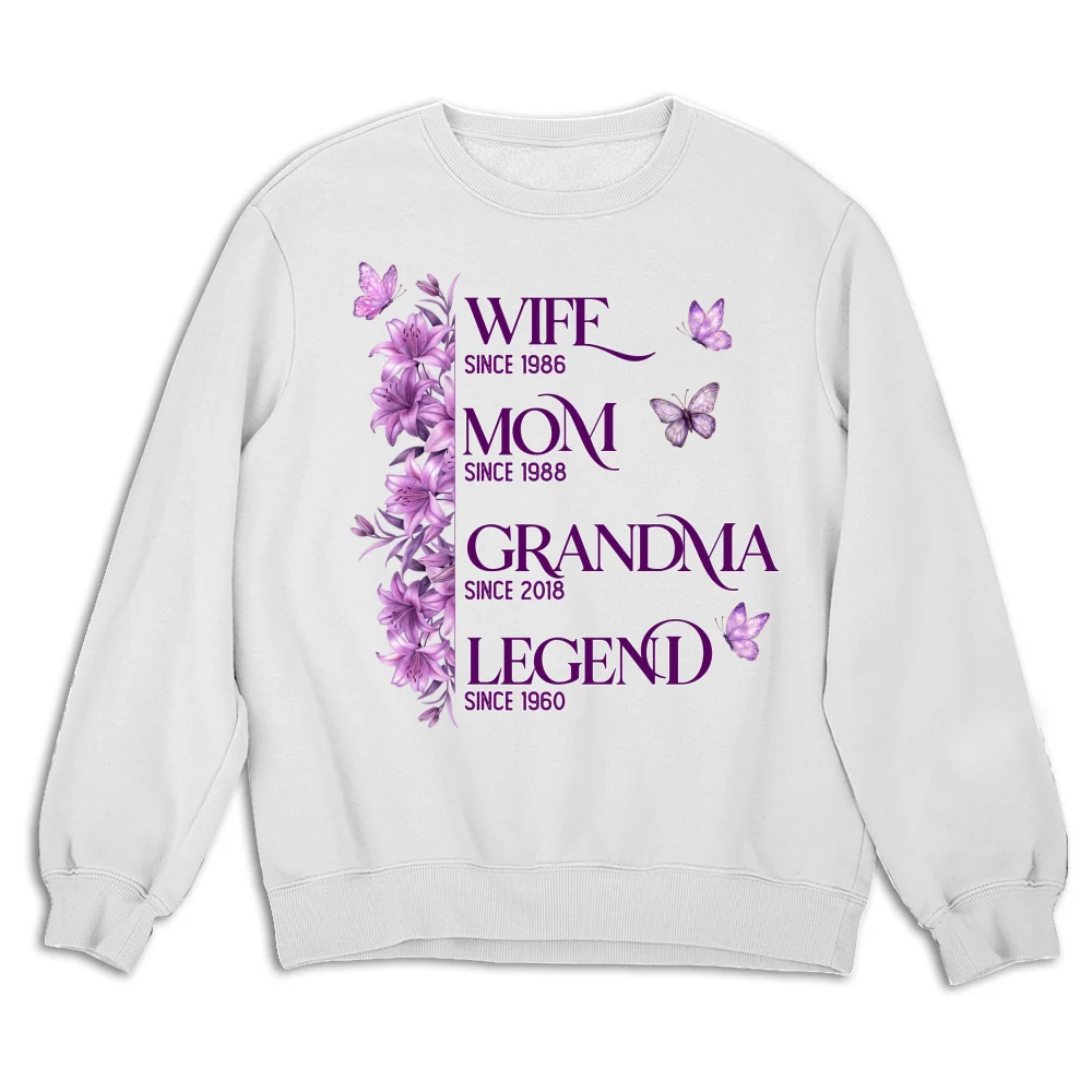 Wife Mom Grandma Legend - Personalized Custom Shirt - Image 8