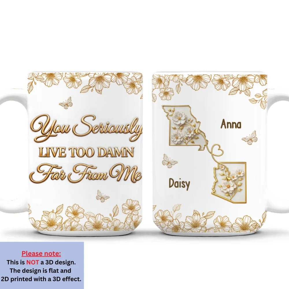 Wish You Closer - Personalized Custom 3D Inflated Effect Mug - Image 8