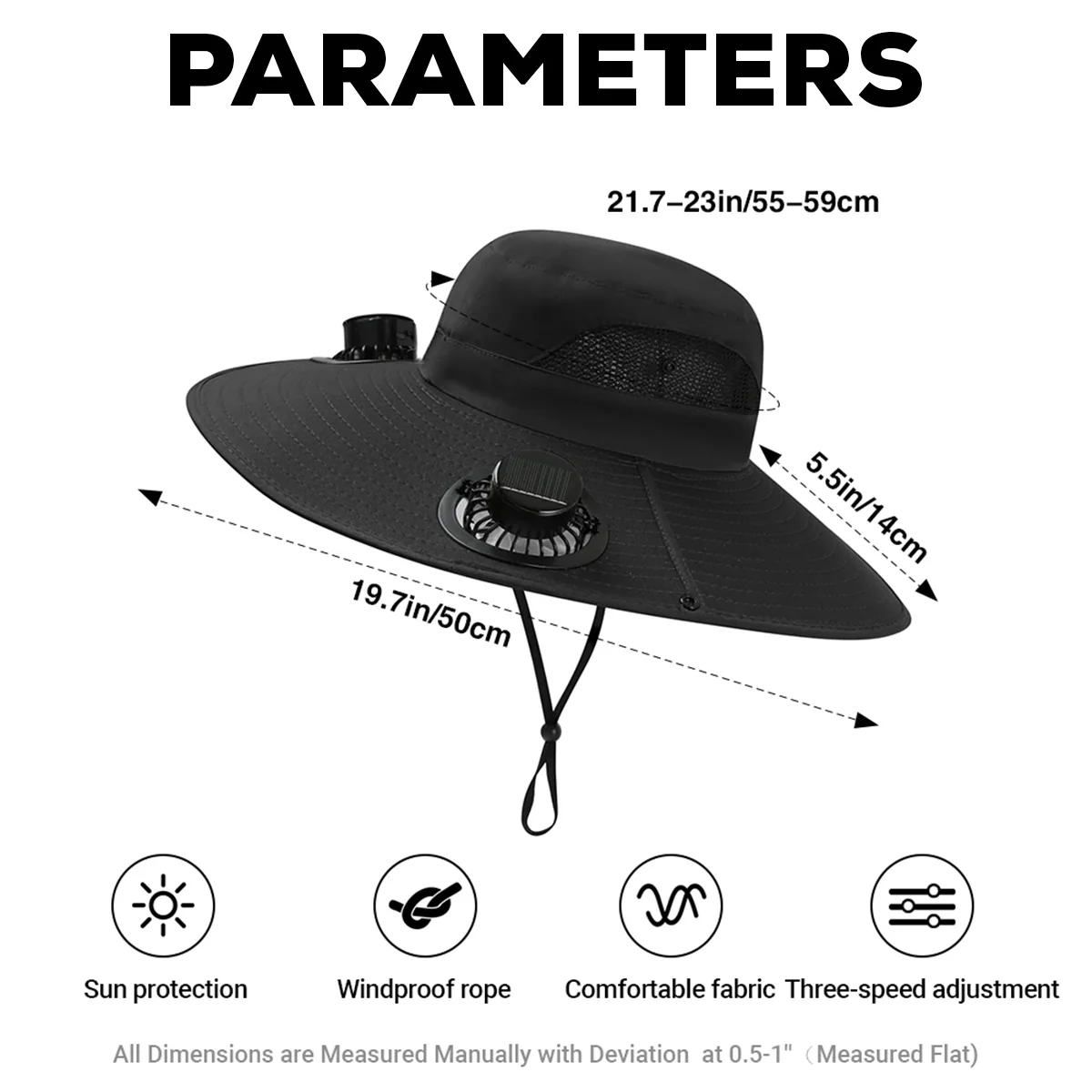 Women Garden - Personalized Custom Solar Fan Hat - Image 5