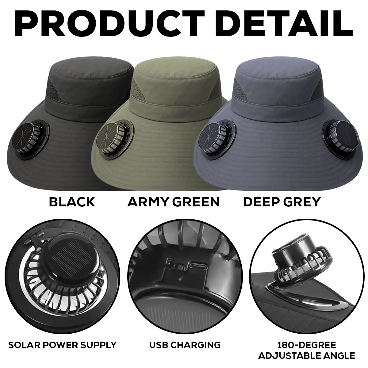 Women Garden - Personalized Custom Solar Fan Hat - Image 6