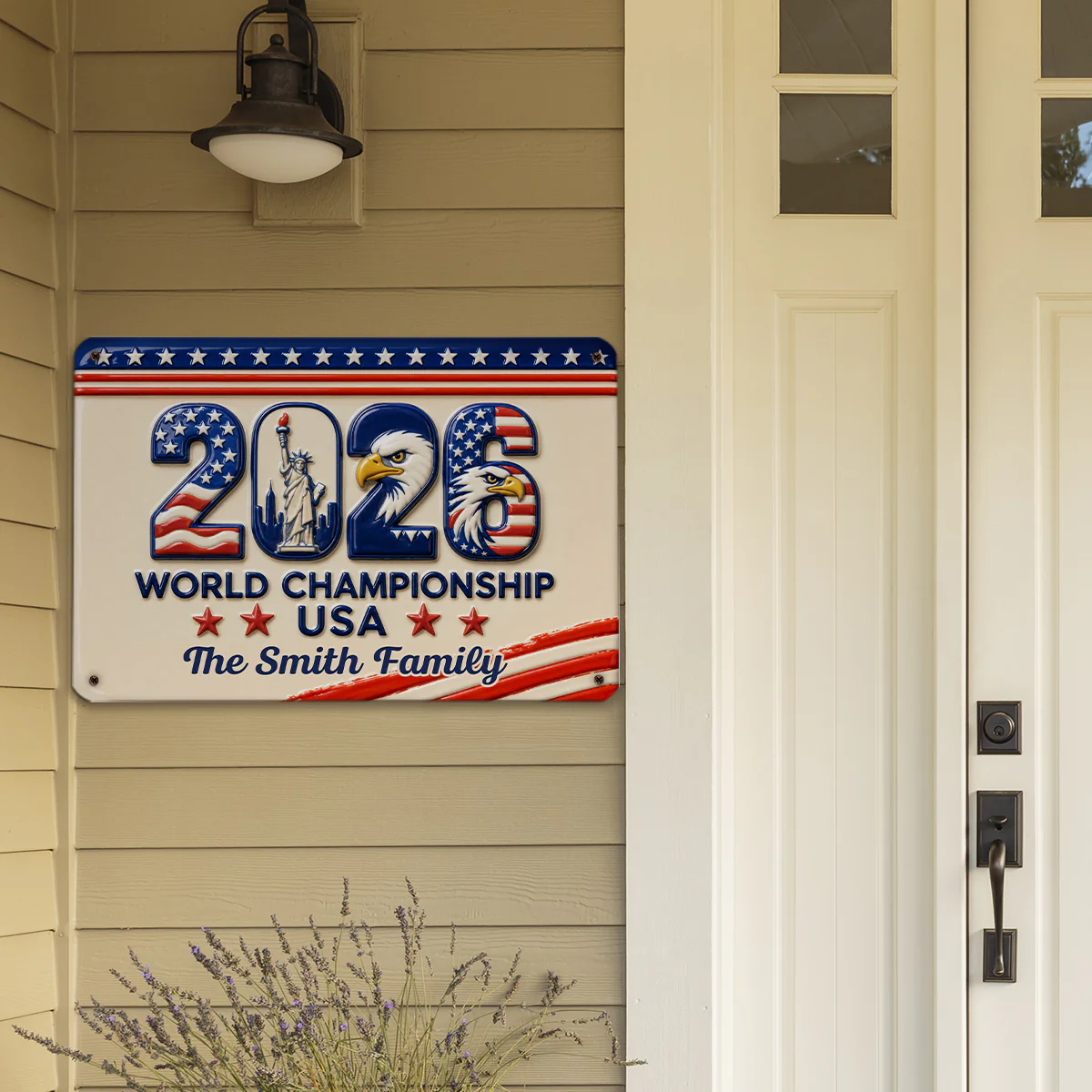 World Championship - Personalized Custom 3D Inflated Effect Metal Sign - Image 4