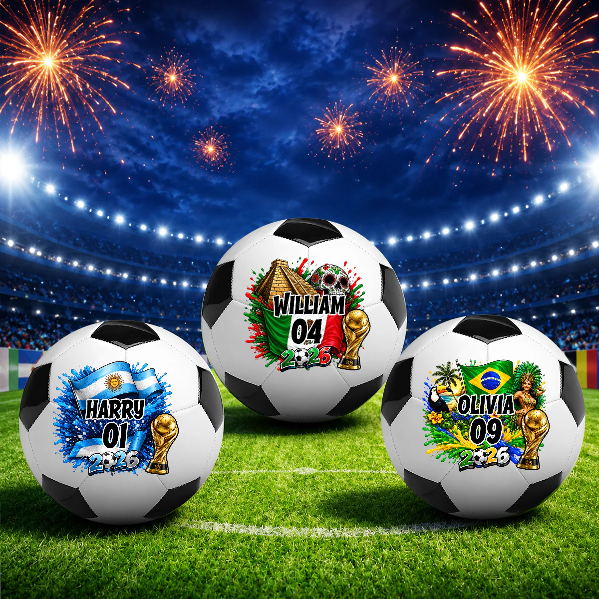 World Football Lover - Personalized Custom Soccer Ball - Image 6