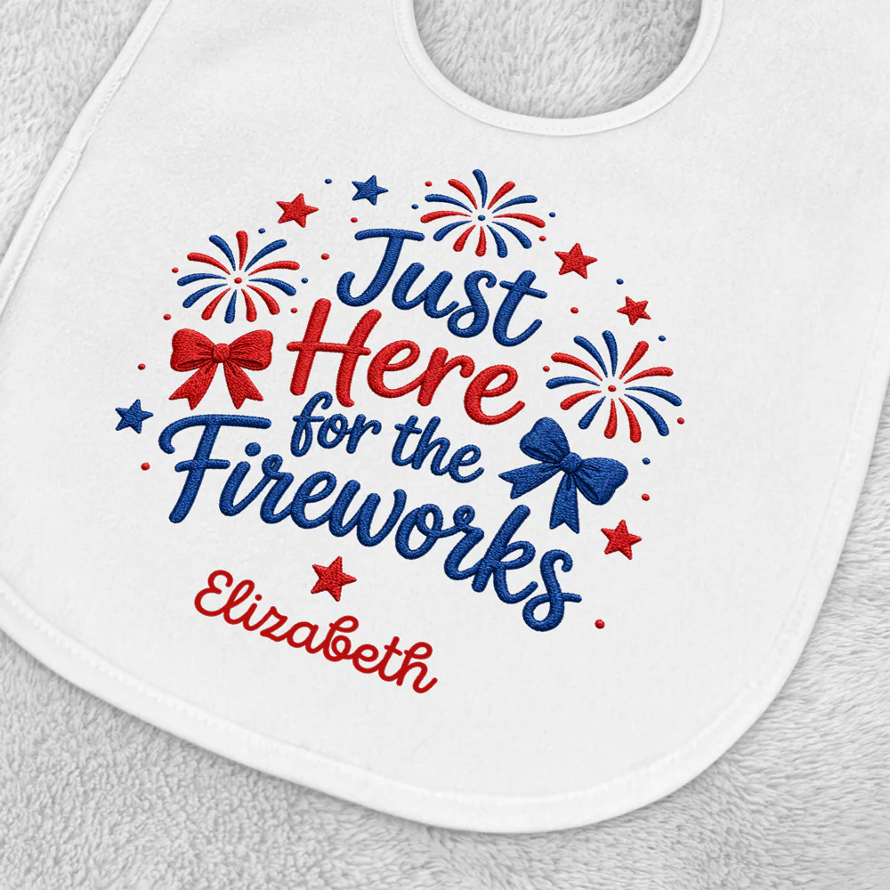Worth The Wait - Personalized Custom Baby Bib - Image 2