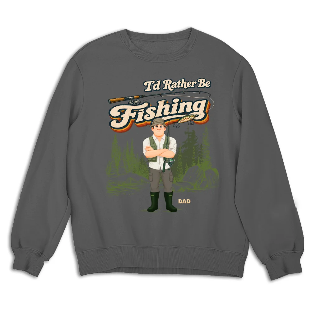 Would Rather Be Fishing - Personalized Custom Shirt - Image 13