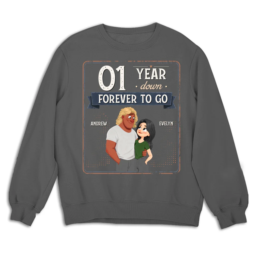 Years Down Forever To Go - Personalized Custom Shirt - Image 16