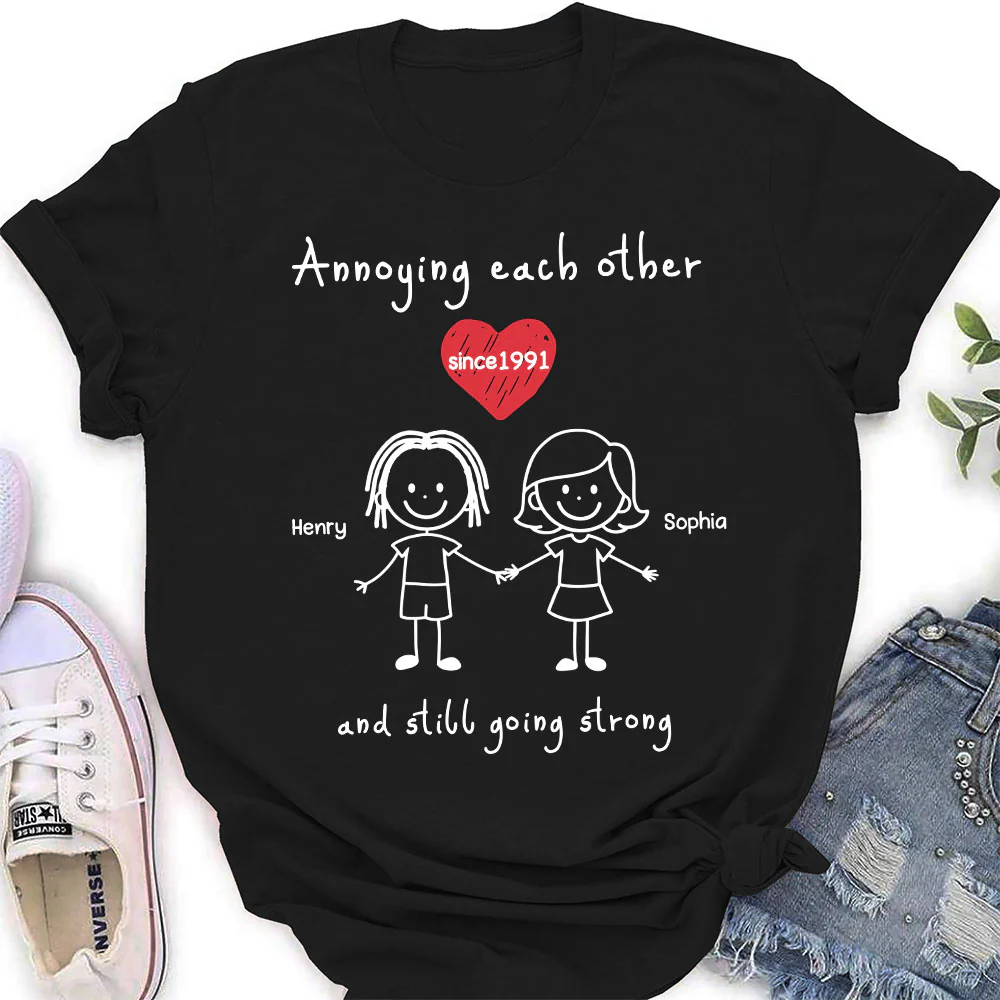 You And Me Annoying Each Other - Personalized Custom Shirt - Image 5
