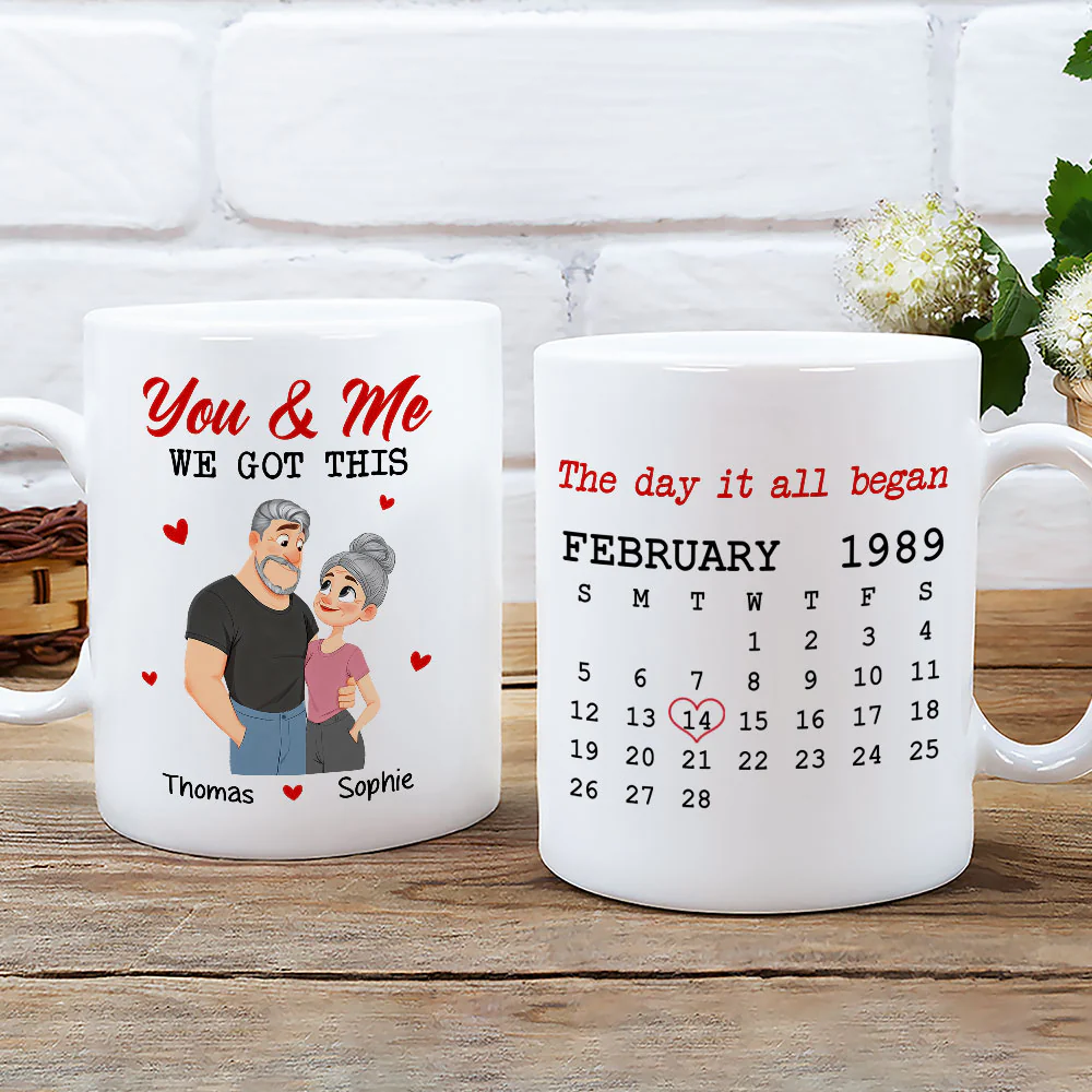 You And Me Got This - Personalized Custom Coffee Mug - Image 2