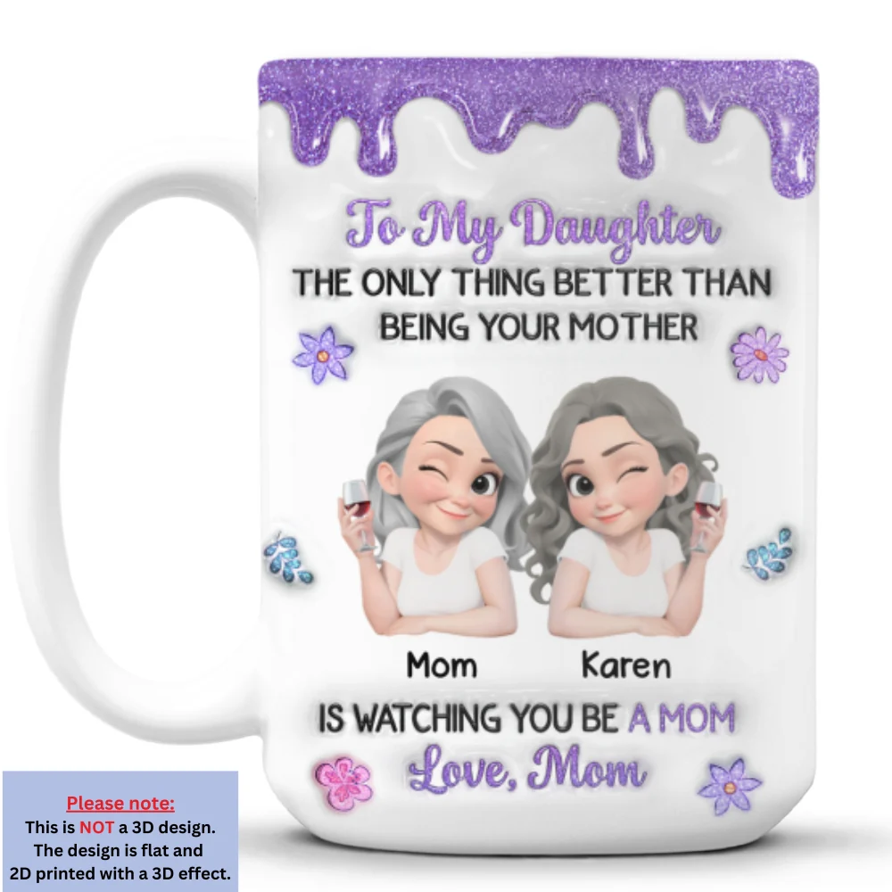 You And Your Kids - Personalized Custom 3D Inflated Effect Mug - Image 8