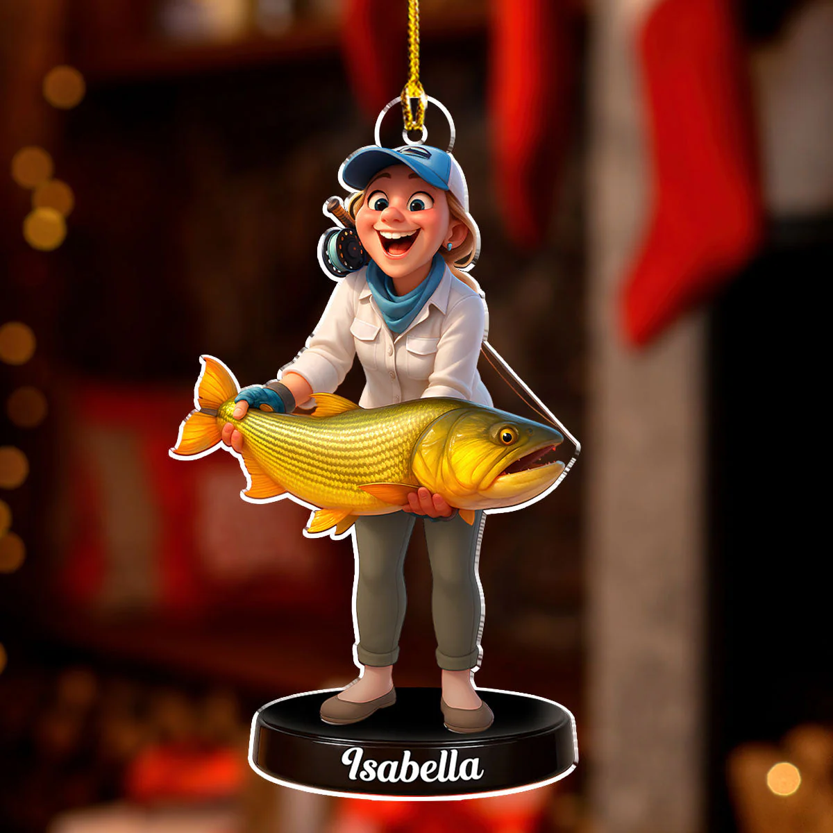 You Are A Reel Legend - Personalized Custom Acrylic Ornament - Image 4