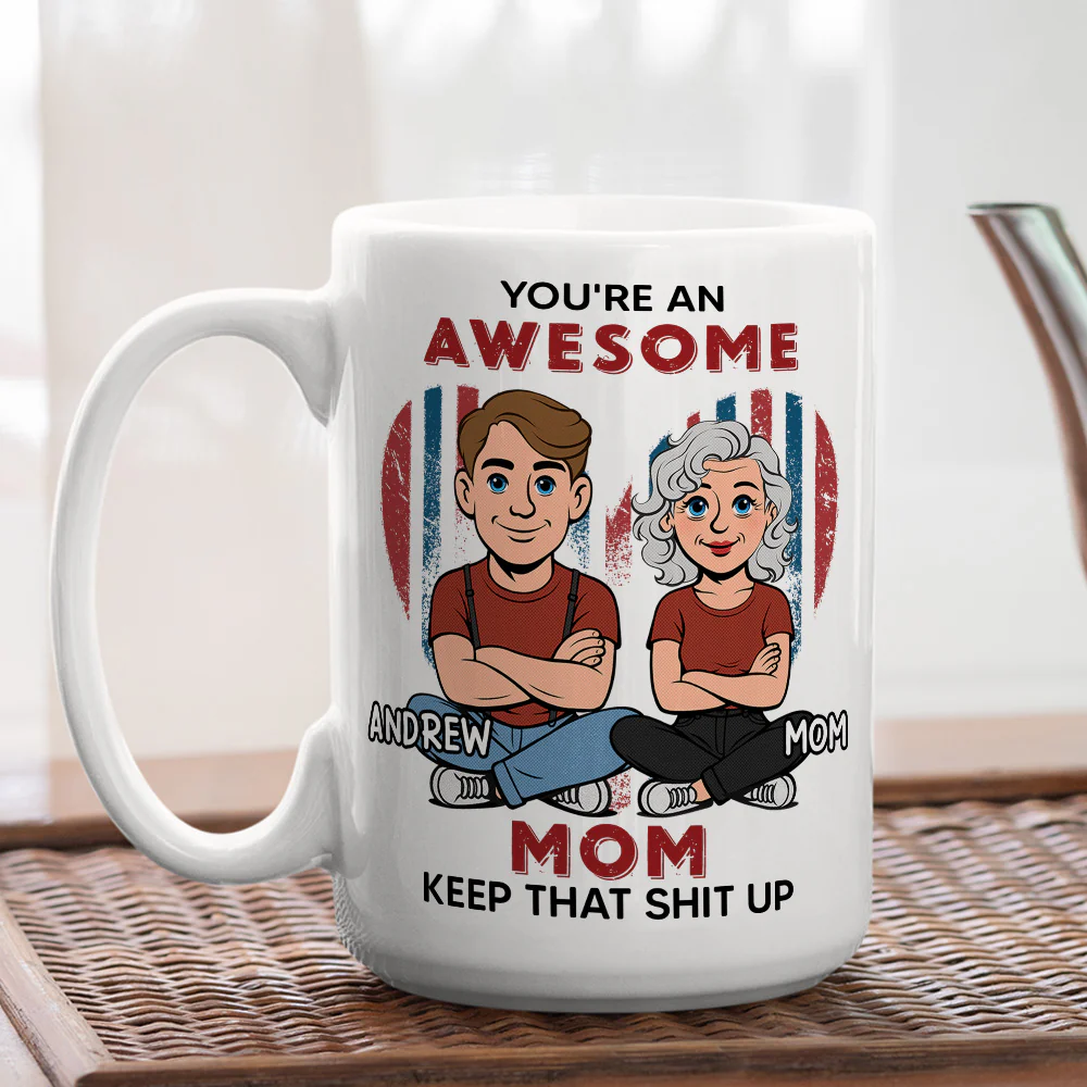You Are An Awesome - Personalized Custom Coffee Mug - Image 4