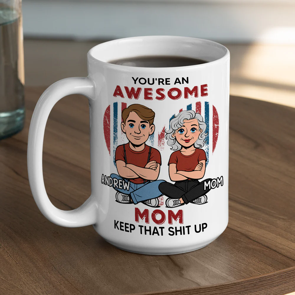 You Are An Awesome - Personalized Custom Coffee Mug - Image 5