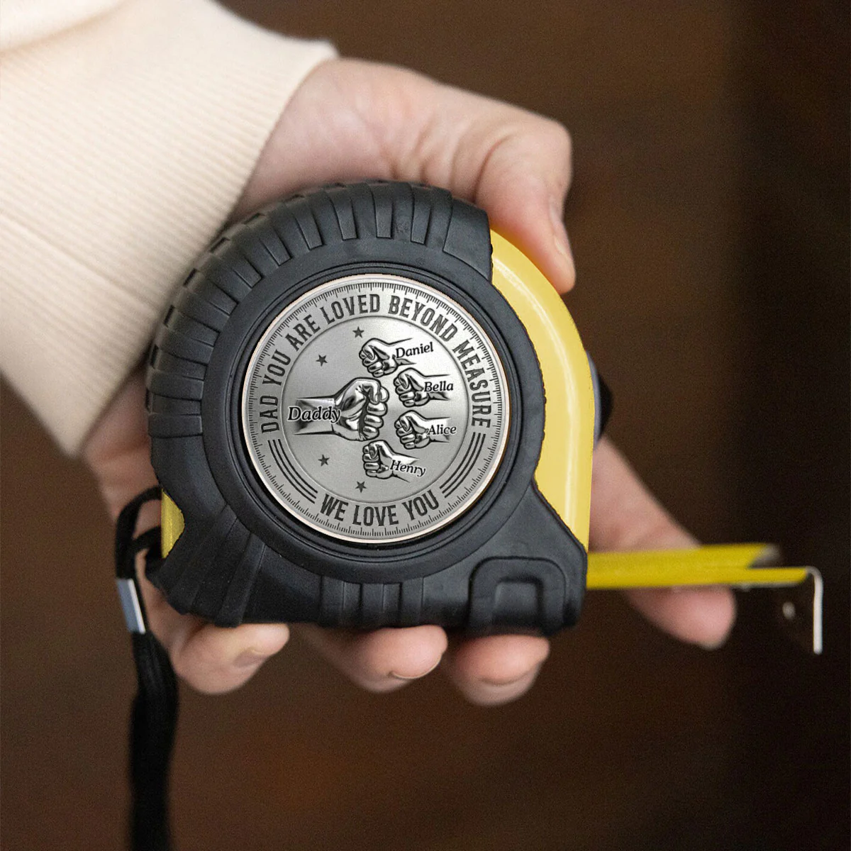 You Are Loved Beyond Measure Metal - Personalized Custom Tape Measure - Image 4