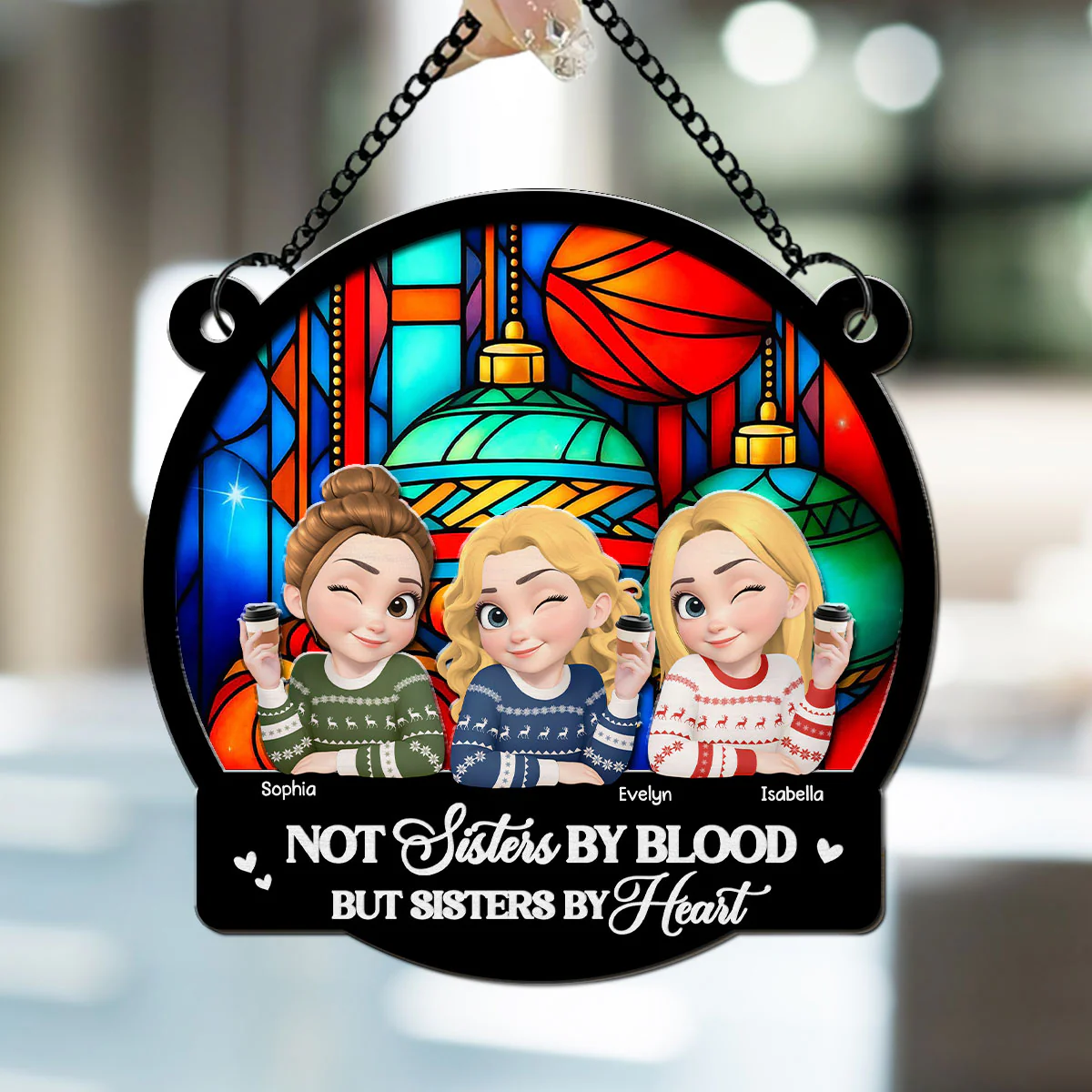 You Are My Christmas Miracle - Personalized Custom Suncatcher - Image 4