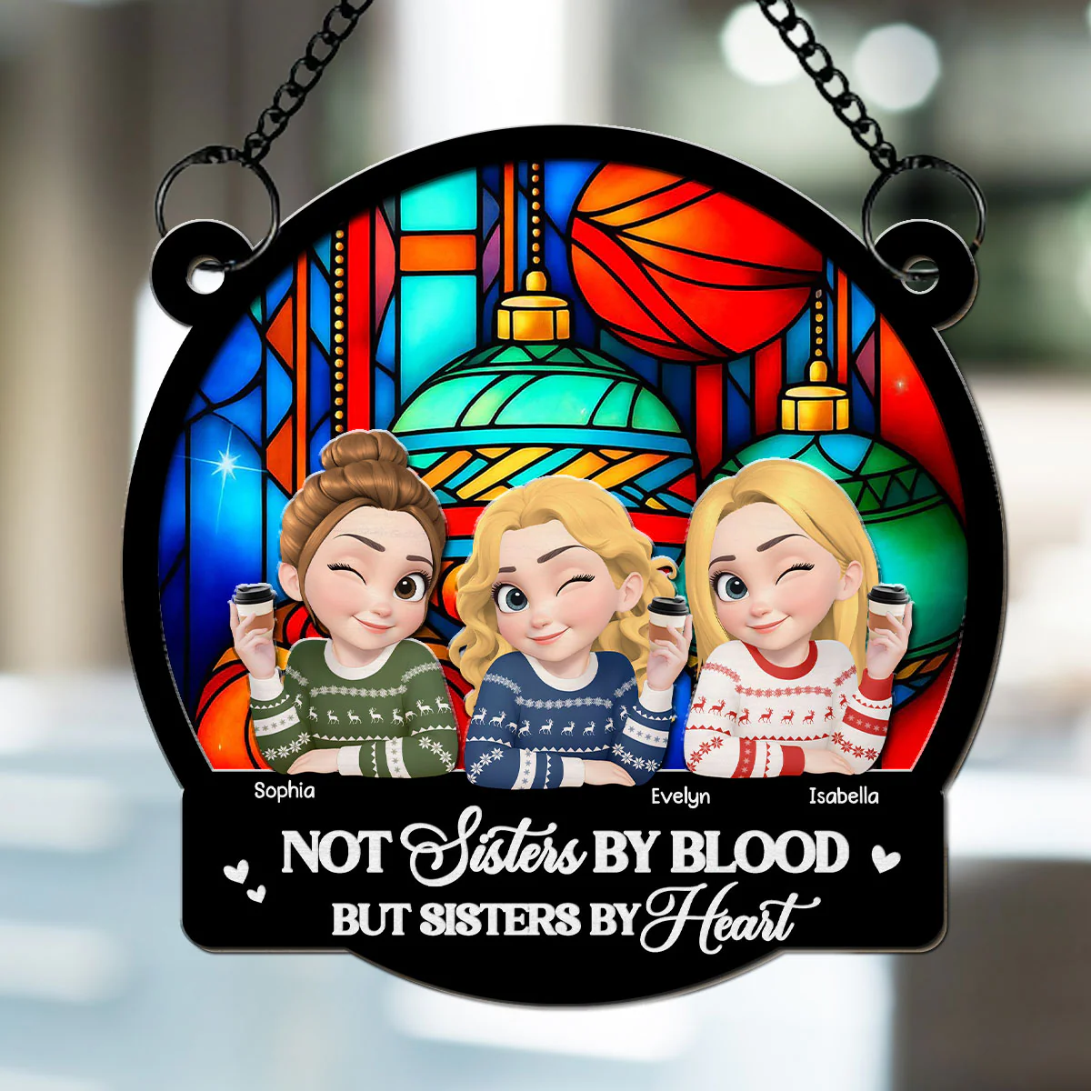 You Are My Christmas Miracle - Personalized Custom Suncatcher - Image 5