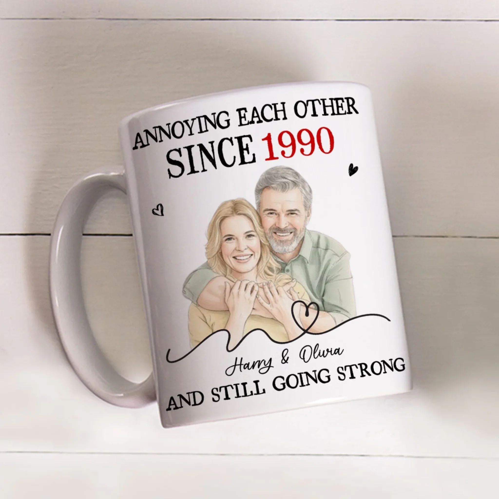 You Are My Destiny - Personalized Custom Coffee Mug - Image 3