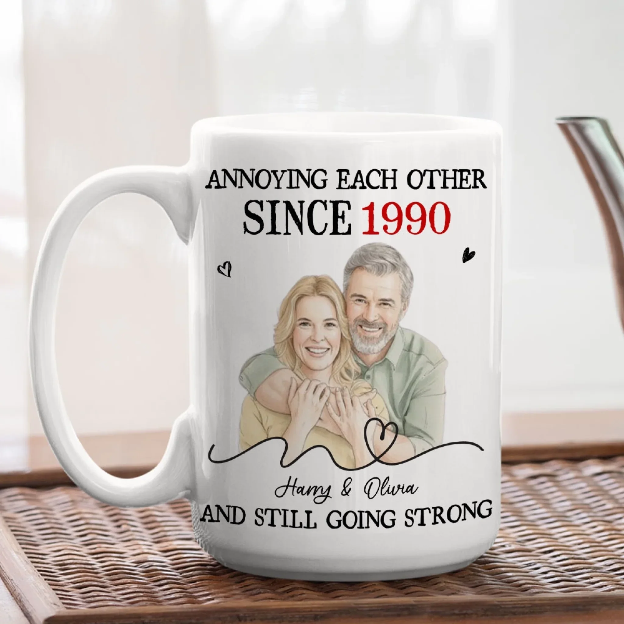 You Are My Destiny - Personalized Custom Coffee Mug - Image 4