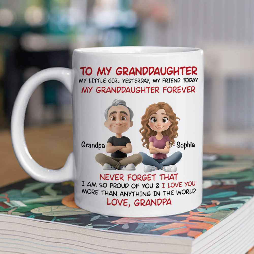 You Are My Little Girl Yesterday - Personalized Custom Coffee Mug - Image 3