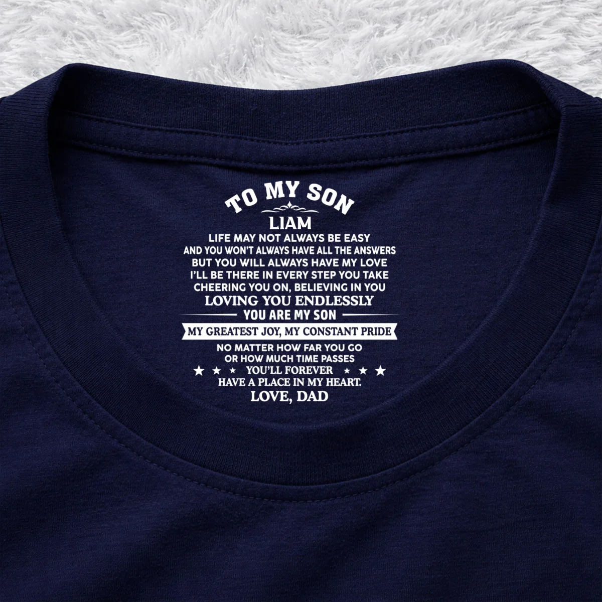You Are My Pride - Personalized Custom Inside Neck Print T-Shirt - Image 10