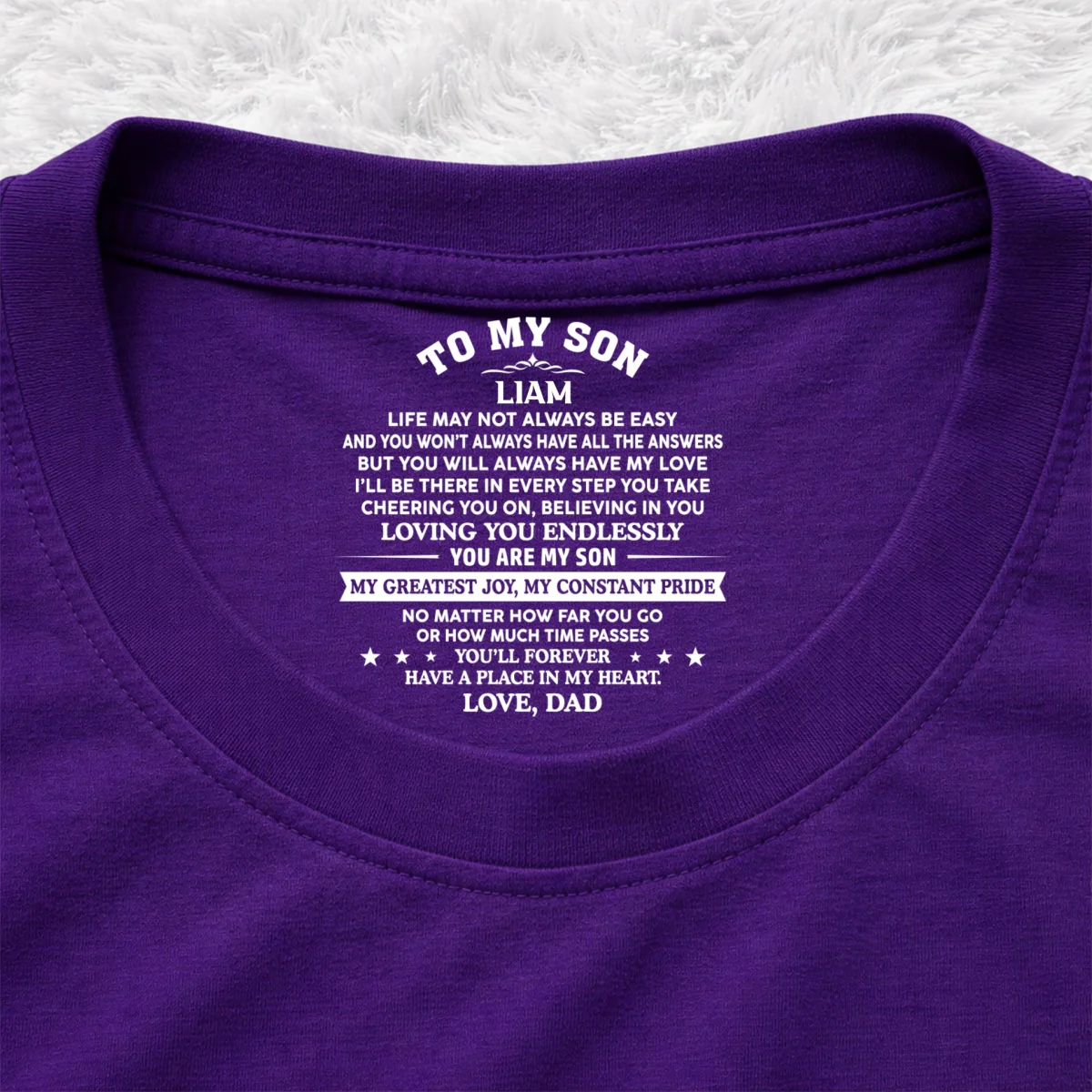 You Are My Pride - Personalized Custom Inside Neck Print T-Shirt - Image 11