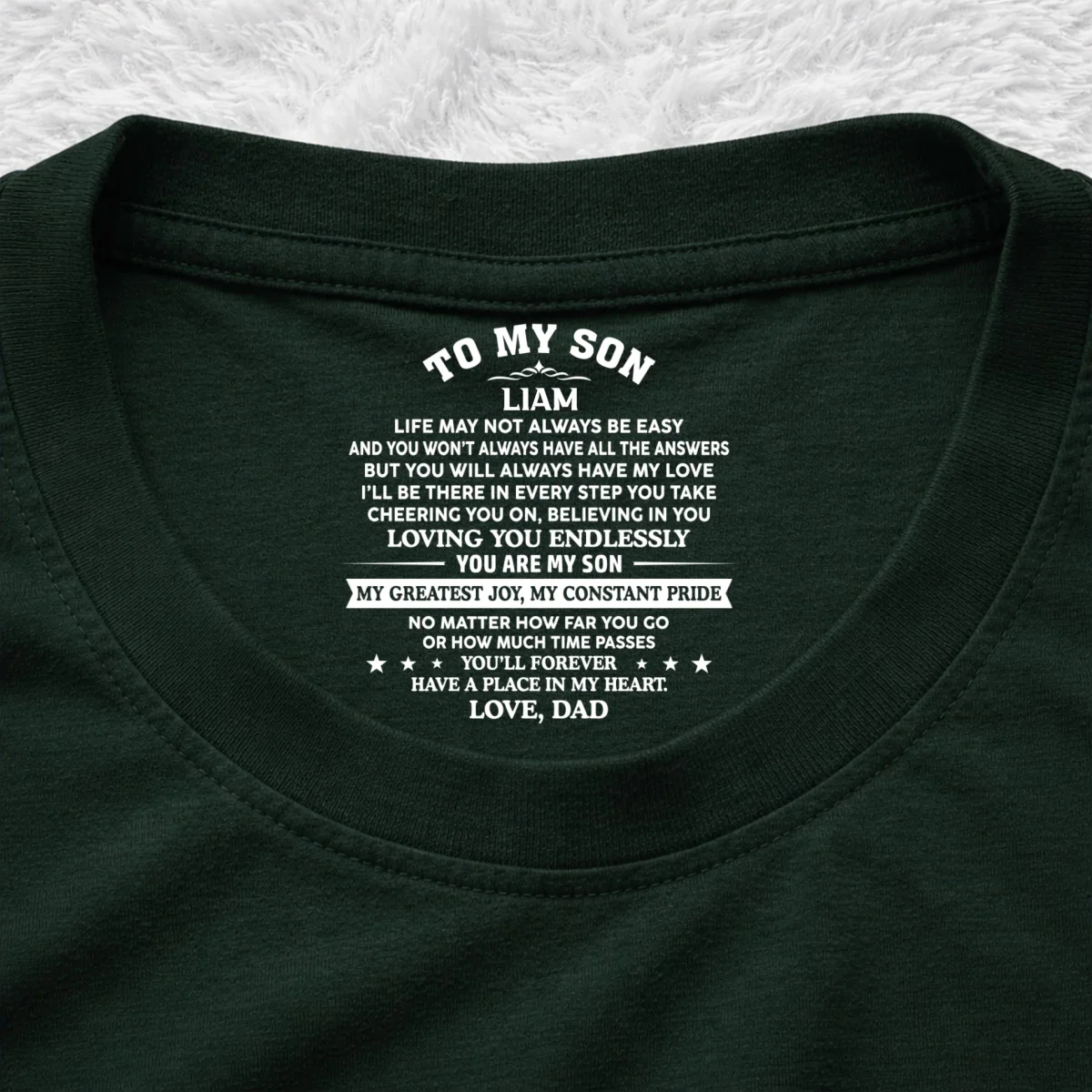 You Are My Pride - Personalized Custom Inside Neck Print T-Shirt - Image 9