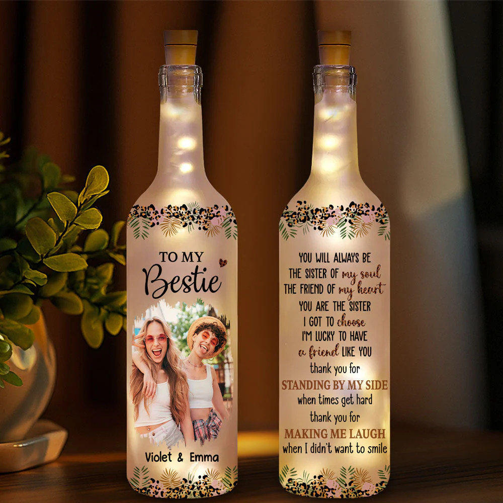 You Are My Soul Sister Ver Photo - Personalized Custom Bottle Lamp