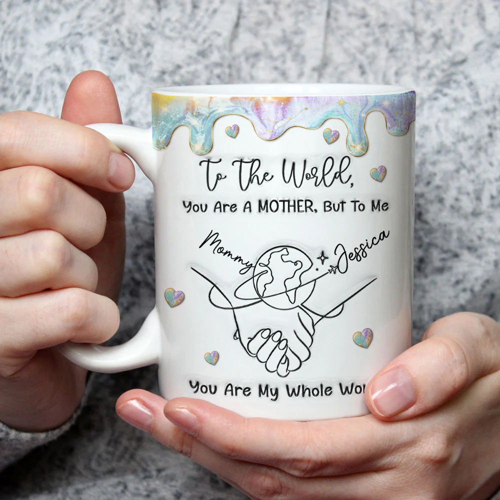 You Are My World - Personalized Custom 3D Inflated Effect Coffee Mug - Image 3
