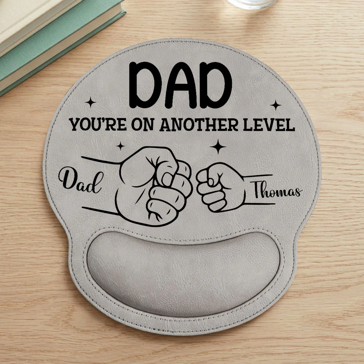 You Are On Another Level - Personalized Custom Leather Mouse Pad - Image 4