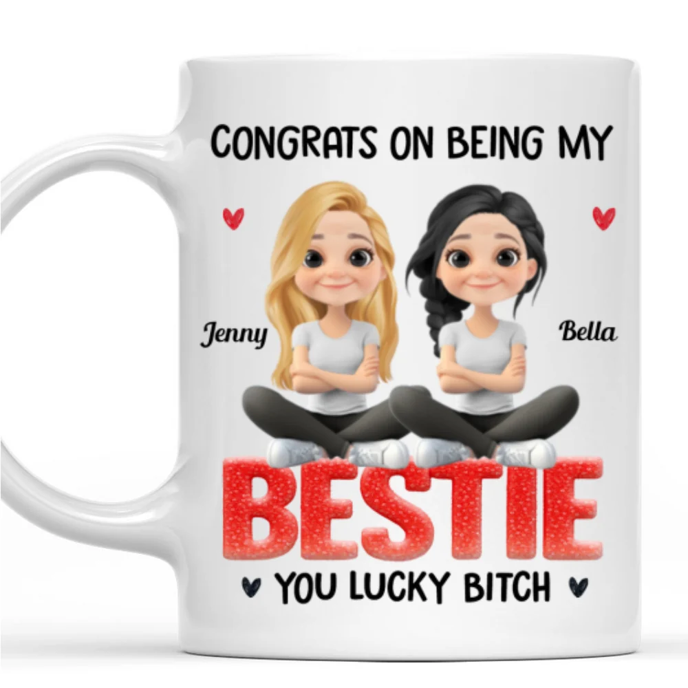 You Are So Lucky - Personalized Custom Coffee Mug - Image 8