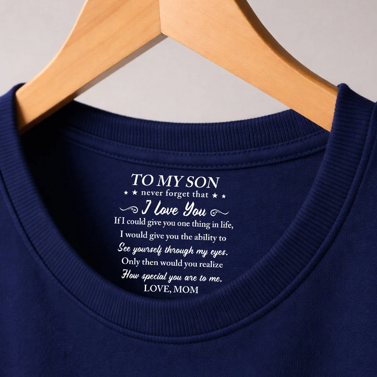 You Are Special - Personalized Custom Inside Neck Print T-Shirt - Image 3