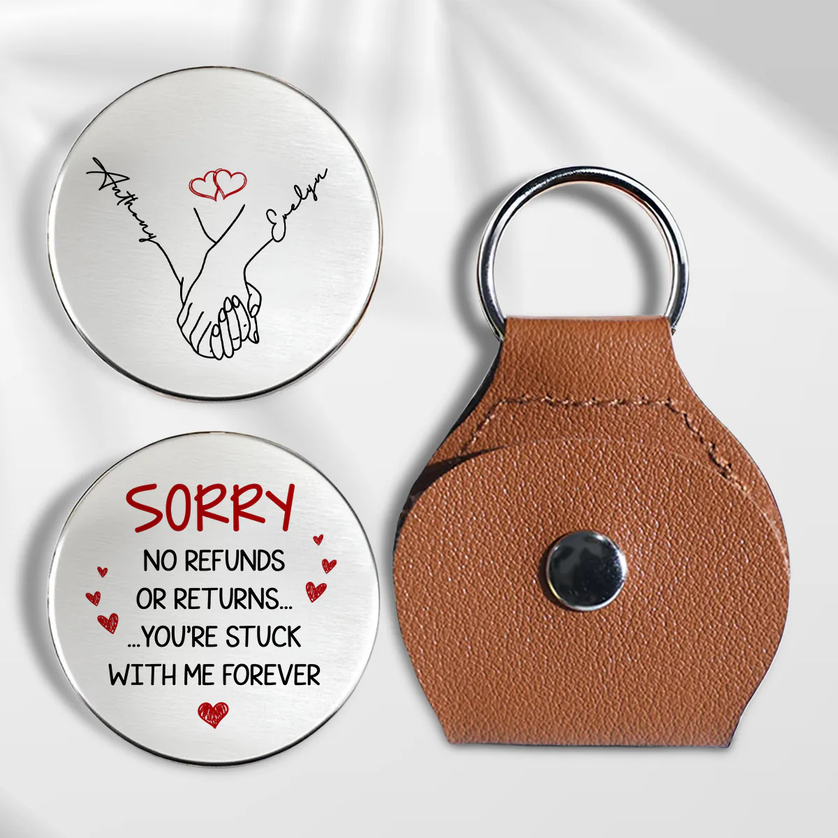 You Are Stuck With Me Forever - Personalized Custom Pocket Hug